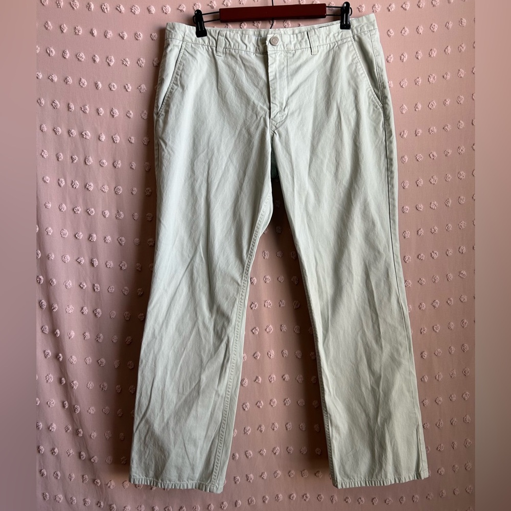 Bonobos 100% Cotton‎ Straight Leg Chino Pants 36x30 Fresh Celery